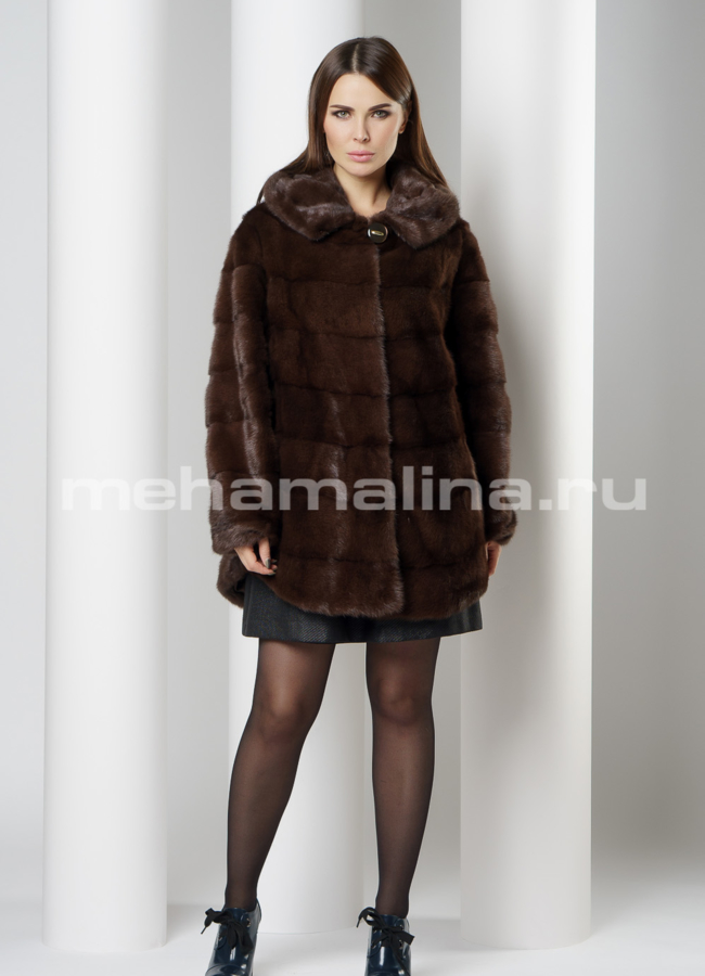 Шуба из норки модель № S-674 в рассрочку