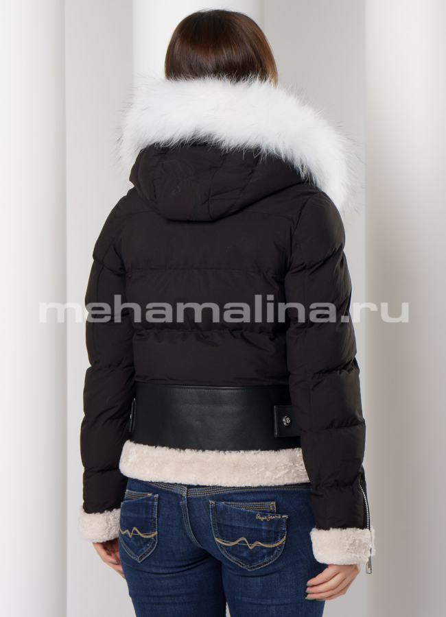 Укороченный пуховик модель № П-297 в кредит
