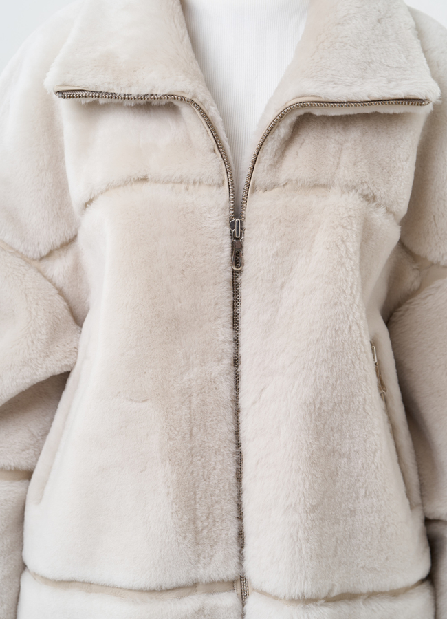 Женская натуральная дубленка модель № 28692 универмаг малина