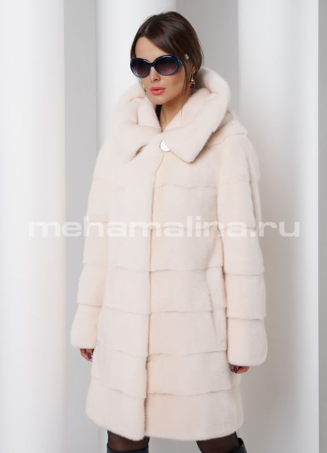 Шуба из скандинавской норки  модель № S-505 универмаг малина