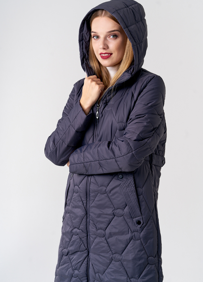 Удлиненное женское пальто  модель № 21583 в рассрочку