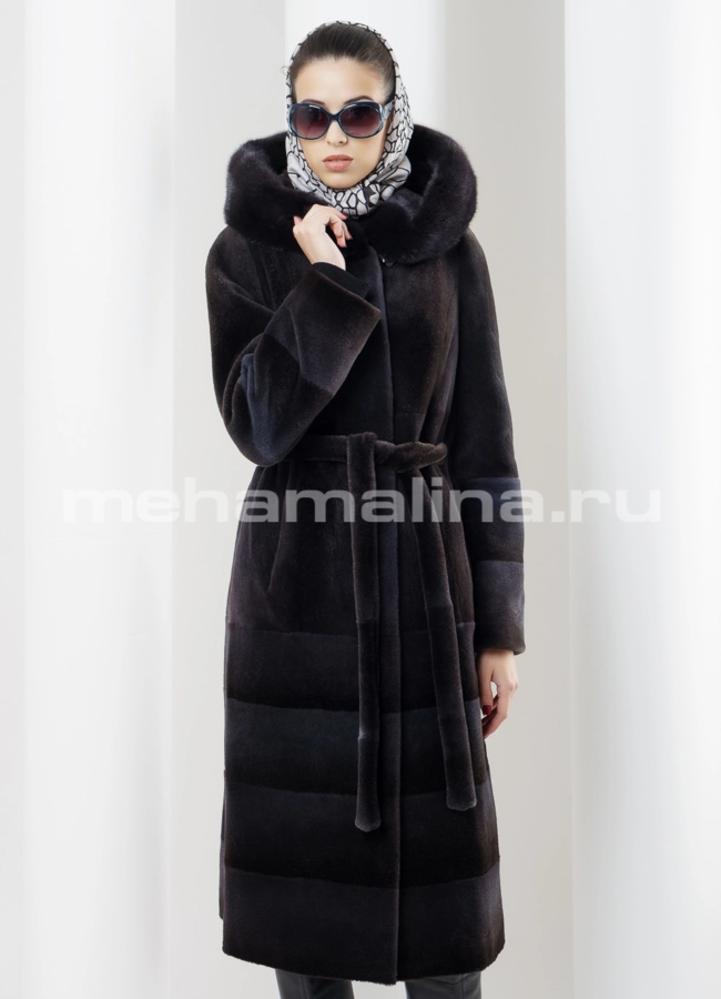 Шуба из нутрии модель № S-463 универмаг малина