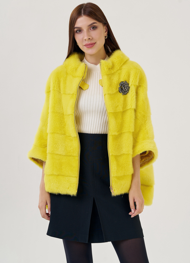 Курка из норки желтого цвета модель № 23112 универмаг малина Курка из норки желтого цвета модель № 23112 универмаг малина