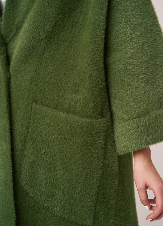 Пальто из микроворса модель № 1856 в кредит