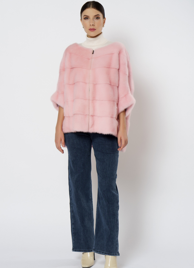 фото Свитер из норки на молнии модель № 1209