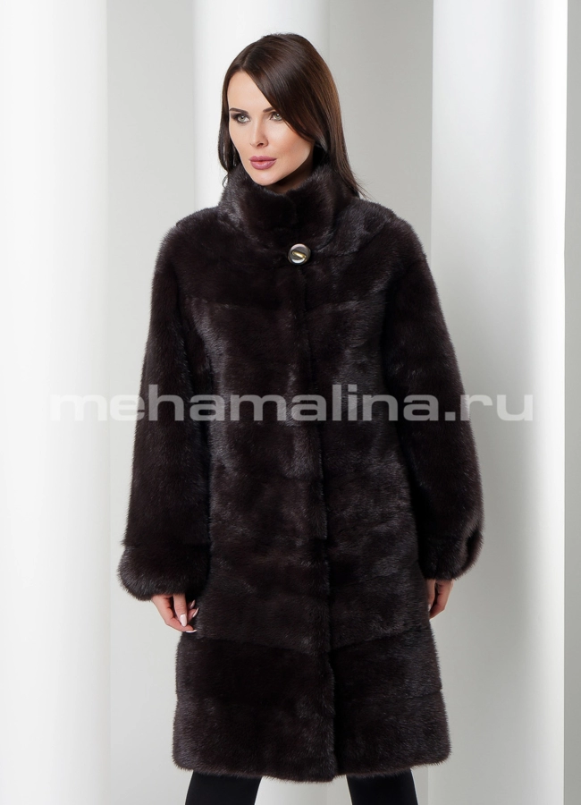 Шуба из норки модель № S-538 универмаг малина