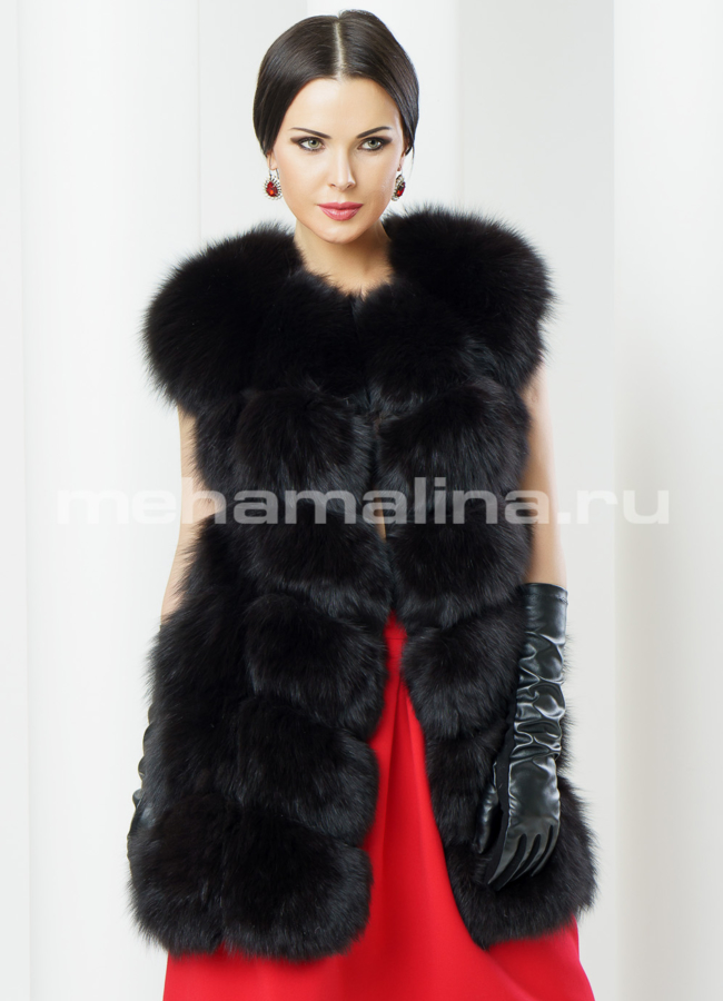 фото Жилет из песца модель № M-91