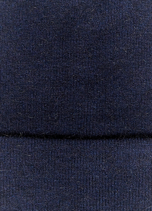 Шапка женская темно-синего цвета модель № 9361 универмаг малина