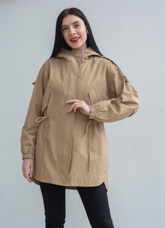 Ветровка женская с капюшоном модель № 22765 универмаг малина