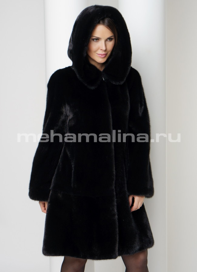 Шуба норка  модель № S-575 универмаг малина