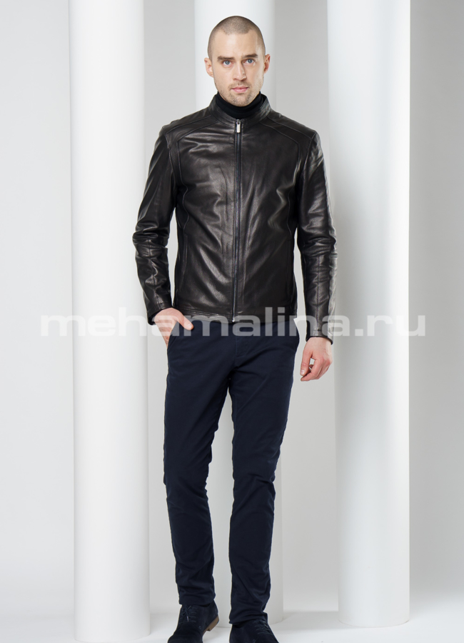 Кожаная куртка модель № KP-206 в рассрочку