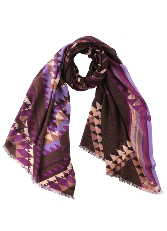 Палантин модель № А-83 меха малина