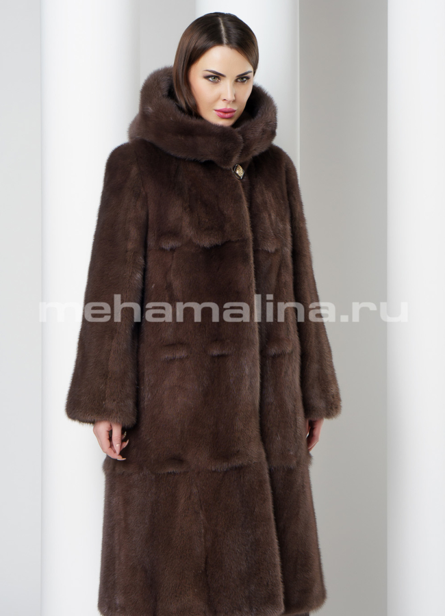 Норковая шуба модель № S-568/1 универмаг малина