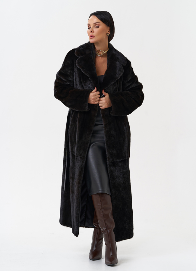 Шуба из меха скандинавской норки  модель № 28919 в рассрочку