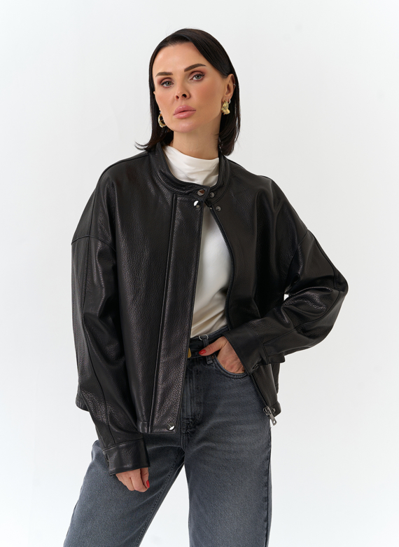 Женская куртка из натуральной кожи