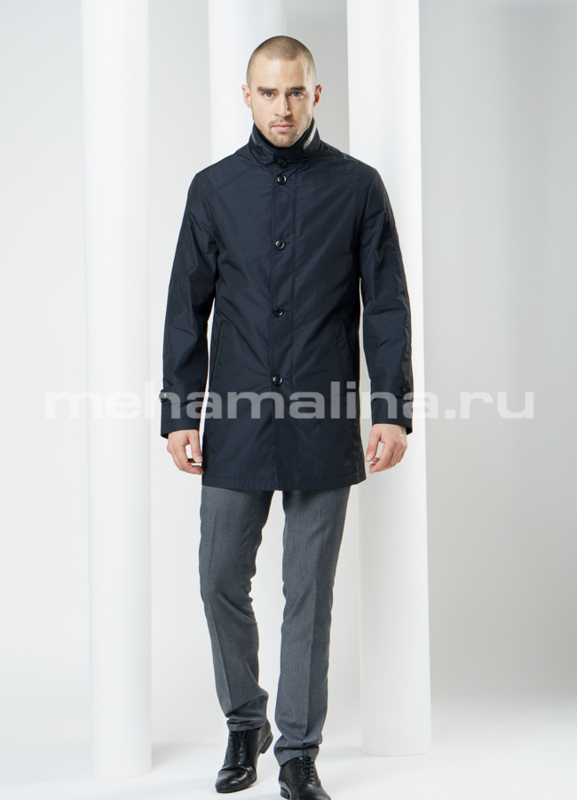 Куртка на пуговицах, удлиненная модель № KP-101 в рассрочку