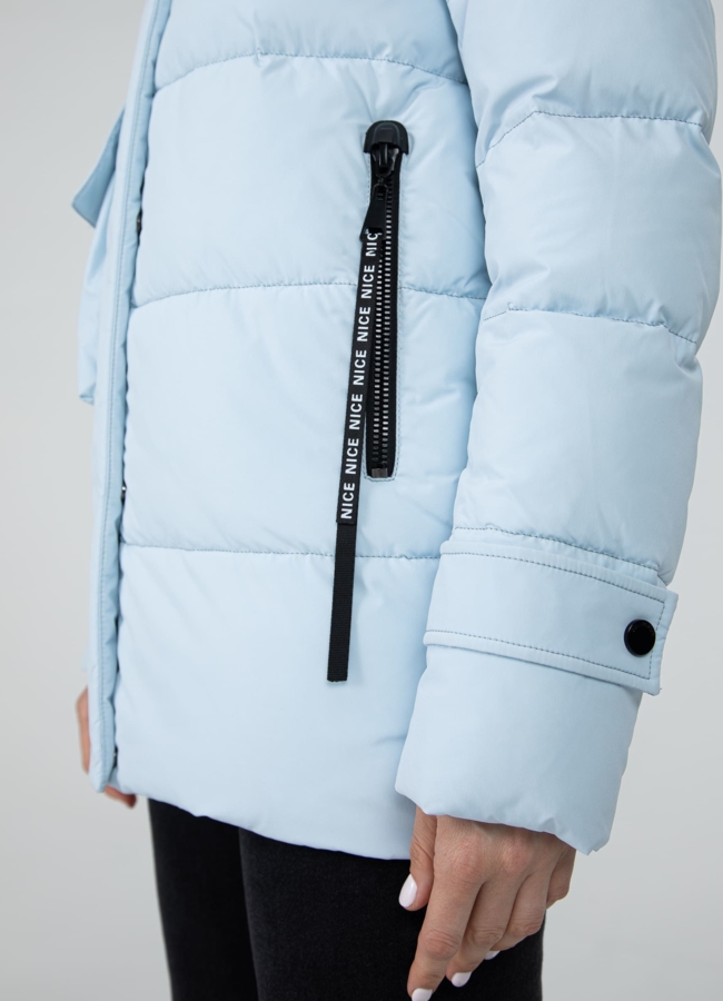 Куртка женская с капюшоном  модель № 25775 универмаг малина