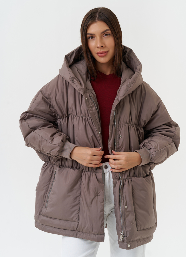 Женская куртка оверсайз модель № 27883 универмаг малина