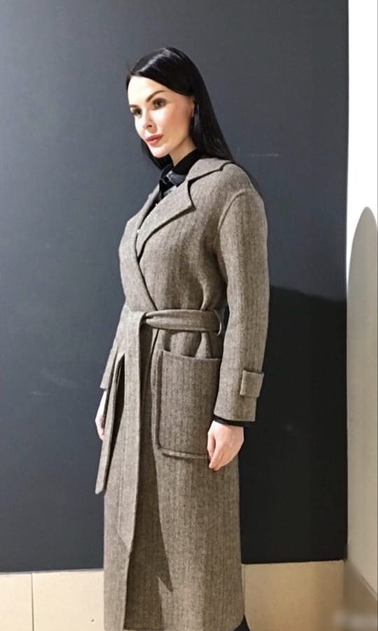 Пальто женское из шерсти модель № 12193 в кредит