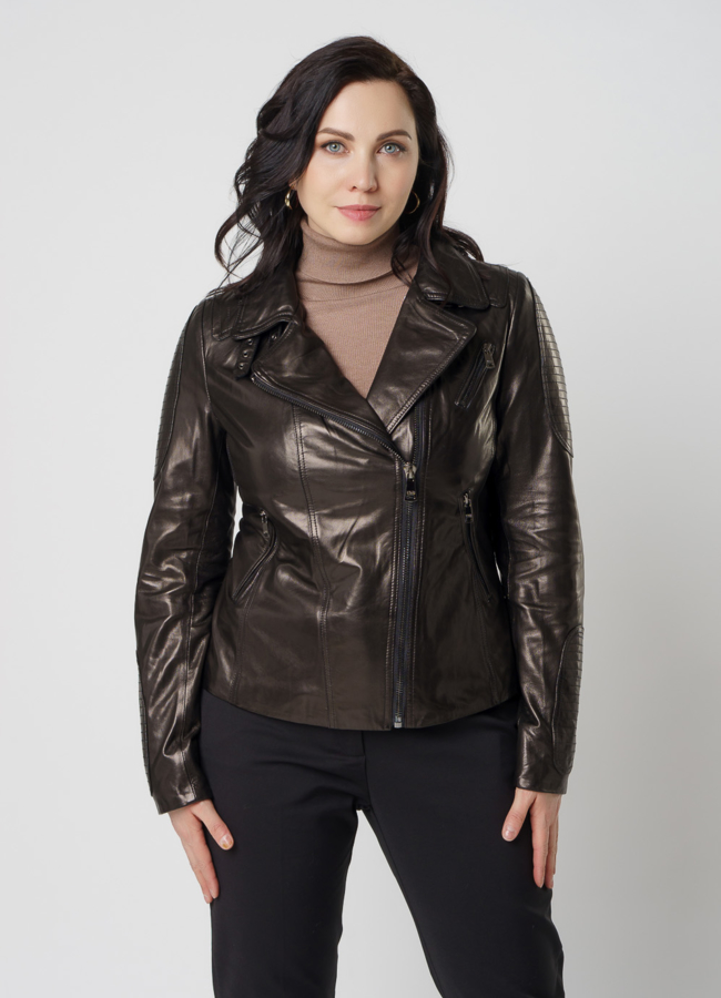 Кожаная куртка - косуха модель № 10634 универмаг малина Кожаная куртка - косуха модель № 10634 универмаг малина