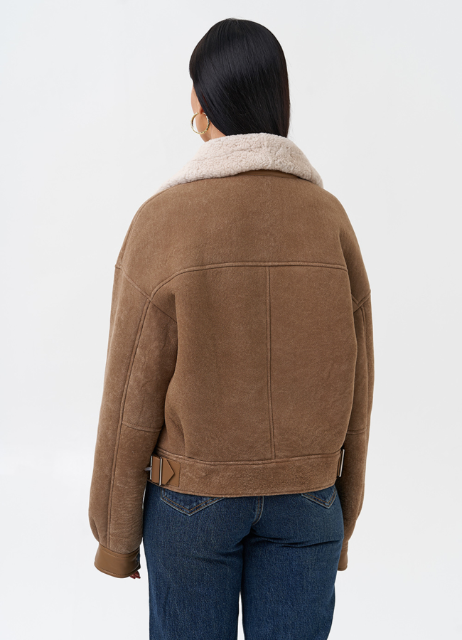 Женская натуральная дубленка модель № 29071 в рассрочку