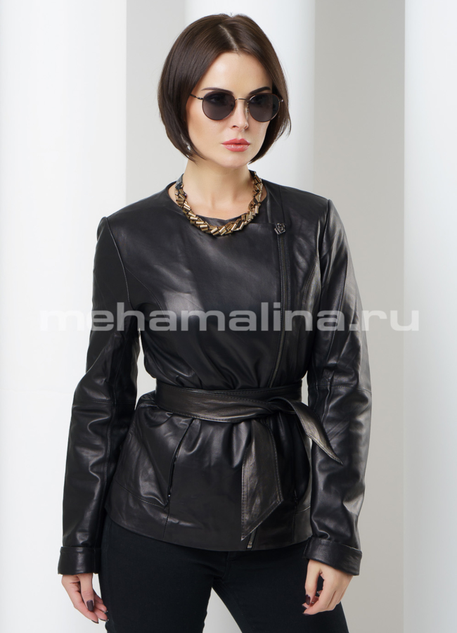 Кожаная куртка модель № K-317 в кредит