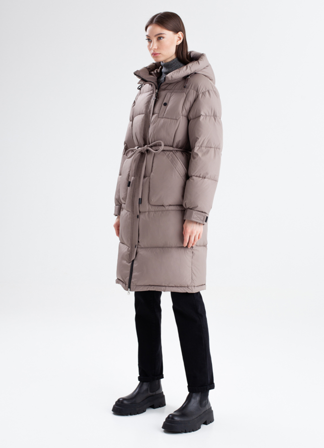 Женский пуховик с капюшоном модель № 23339 в кредит