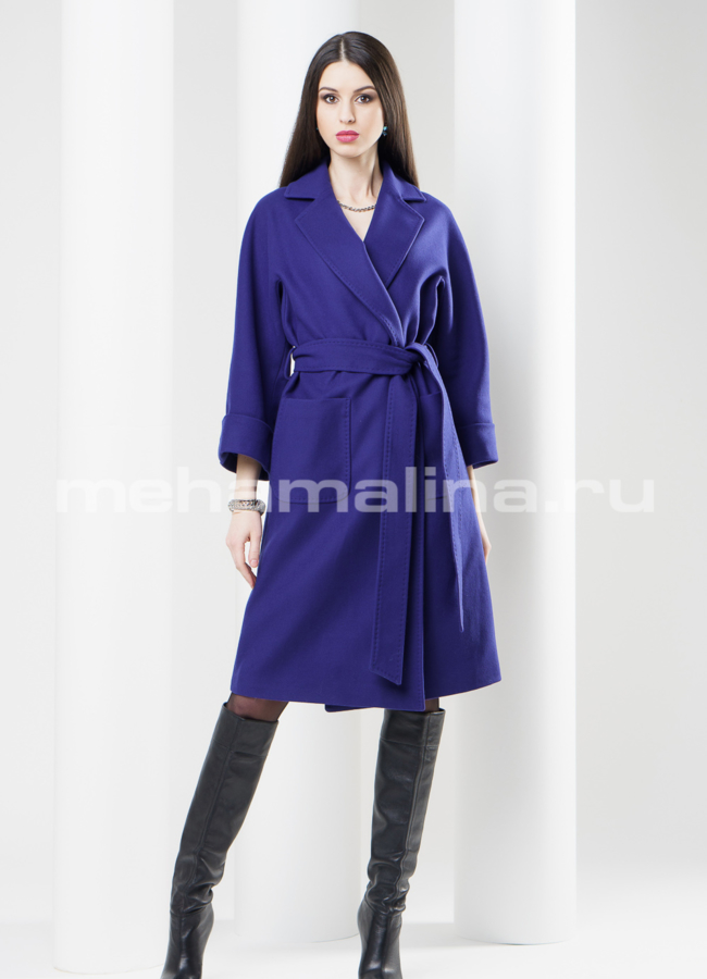Женское пальто прямое модель № BP-44 универмаг малина