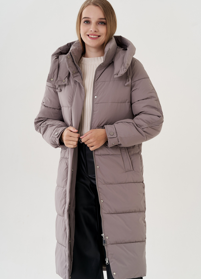Пуховик женский с капюшоном модель № 25805 в кредит