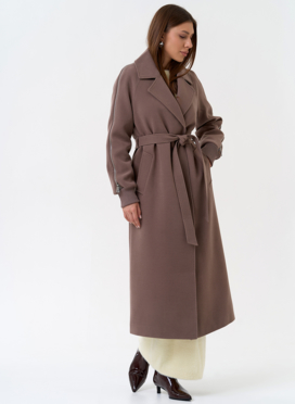 Женское пальто с декоративными молниями