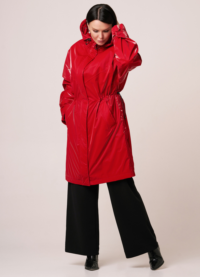 Плащ женский с капюшоном модель № 110 универмаг малина