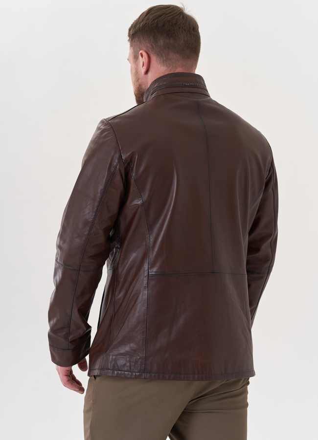 Мужская куртка из натуральной кожи модель № 26703 в кредит