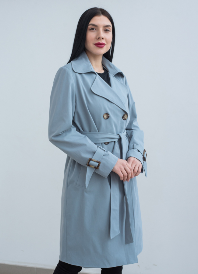 Тренч женский с английским воротником  модель № 22850 в рассрочку