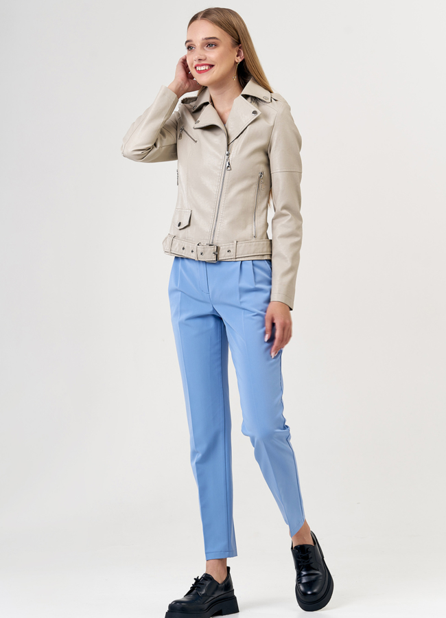 фото Светлая куртка из эко кожи модель № 21248, 22691