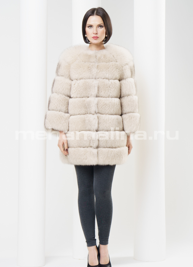 Шуба из песца модель № S-322 в кредит