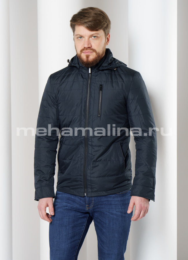 Куртка на молнии со съемным капюшоном модель № 1912 универмаг малина