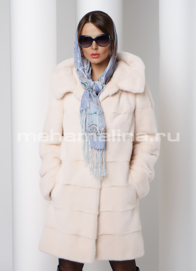 Шуба из скандинавской норки  модель № S-505 универмаг малина