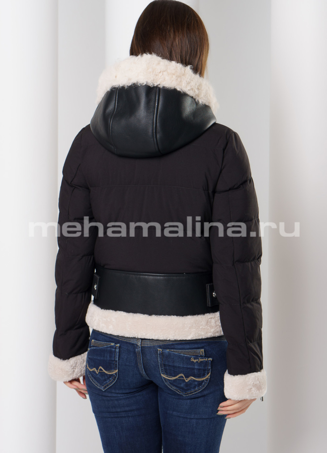 Укороченный пуховик модель № П-303 в кредит