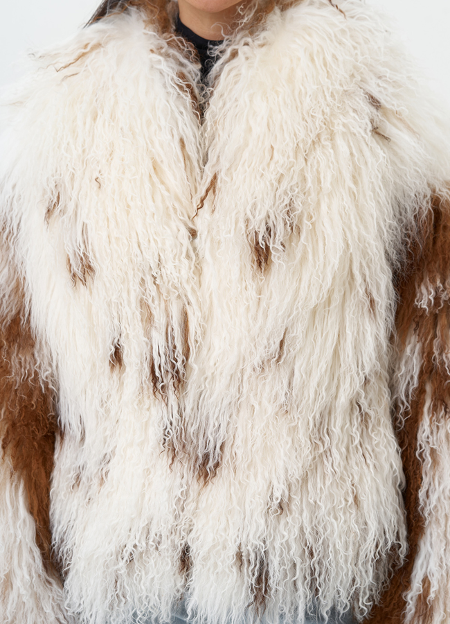 Женская шуба из меха ламы модель № 31038 универмаг малина Женская шуба из меха ламы модель № 31038 универмаг малина