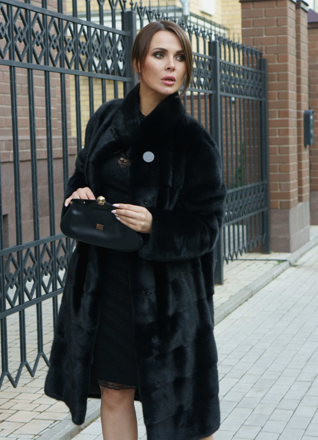 фото Шуба из скандинавской норки модель № S-452