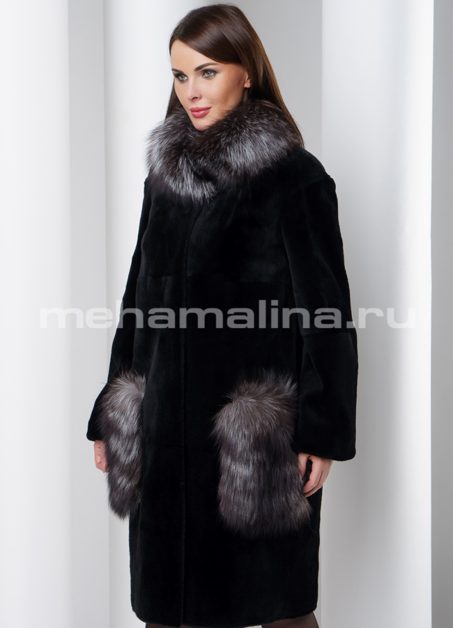 Шуба из меха нутрии модель № S-544 универмаг малина