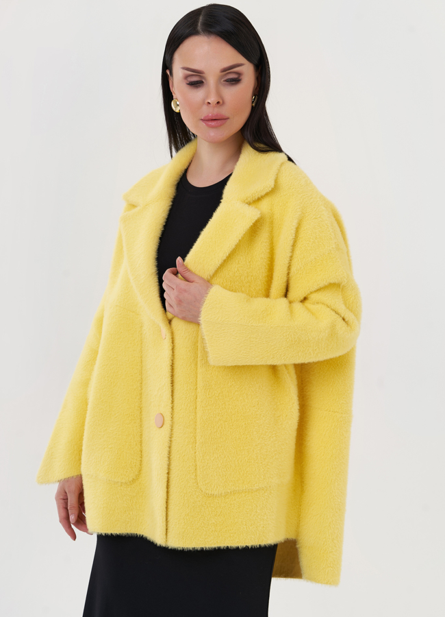 Укороченный кардиган с английским воротником модель № 22498 в кредит