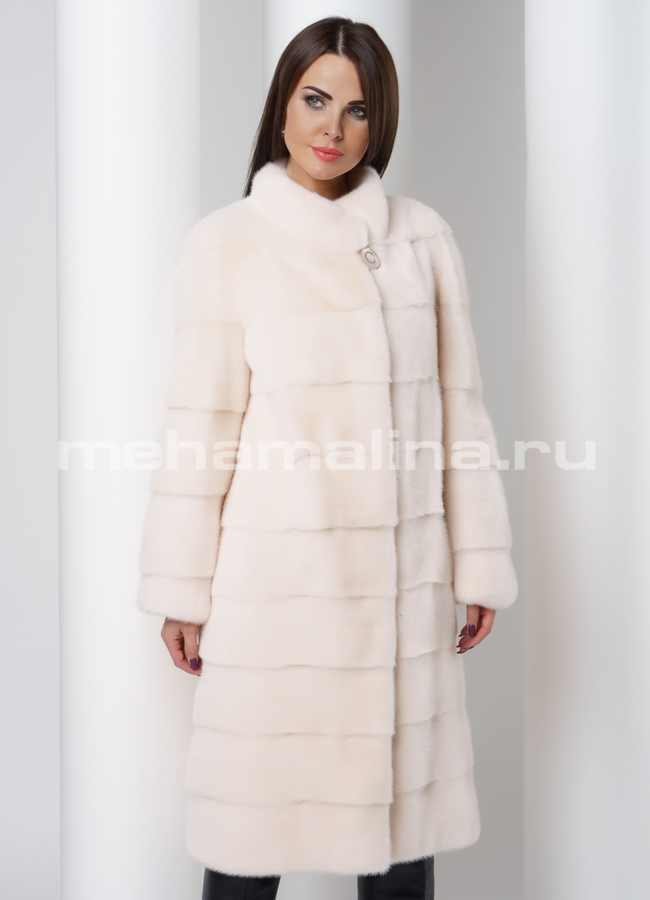 Шуба из скандинавской норки модель № S-502 универмаг малина