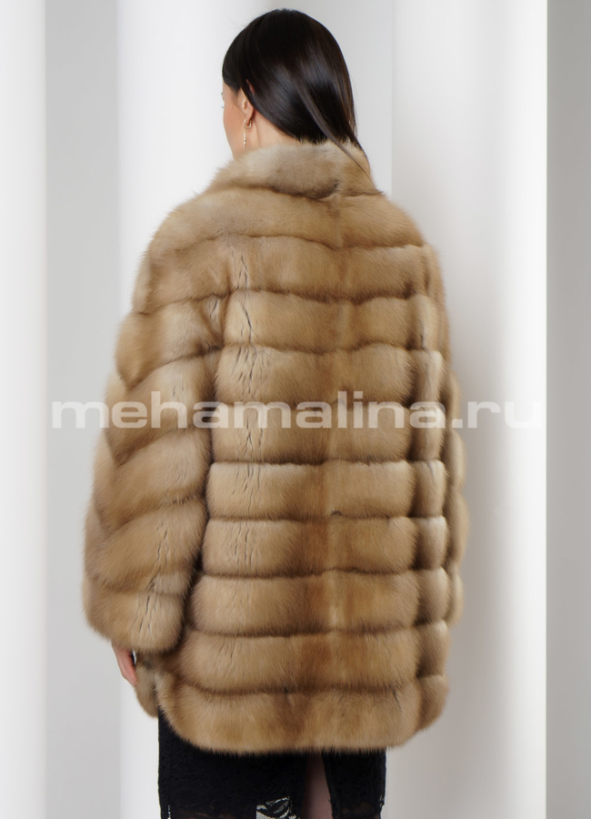 Шуба из куницы модель № S-722 в кредит