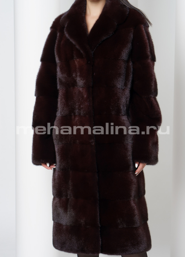 Норковая шуба модель № S-701 универмаг малина