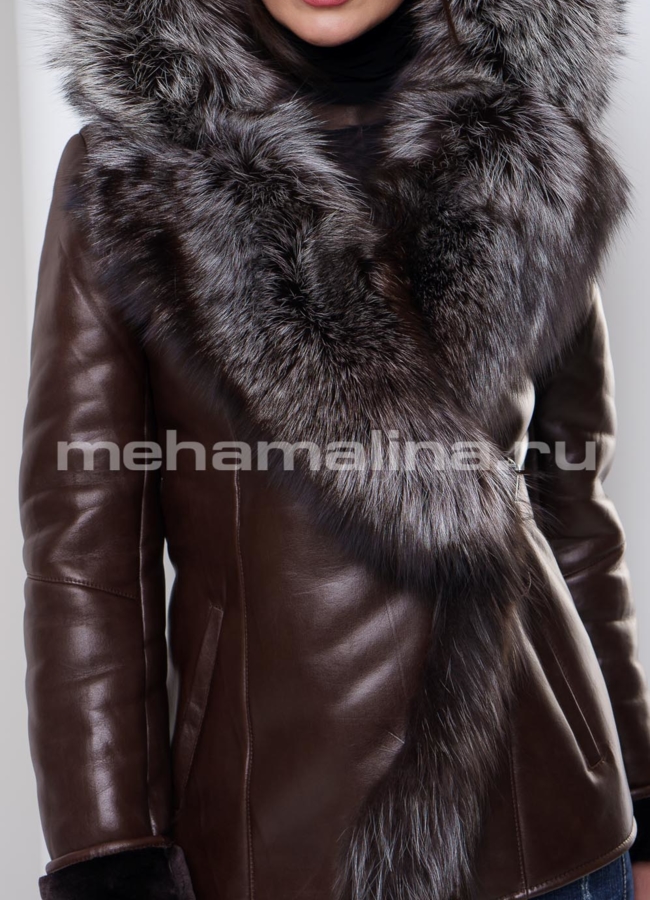 Укороченная дубленка модель № 132 универмаг малина