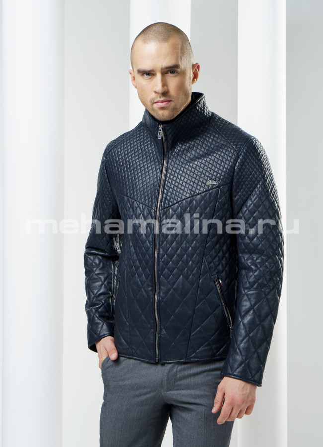 фото Куртка кожаная на молнии модель № KP-74 фото Куртка кожаная на молнии модель № KP-74