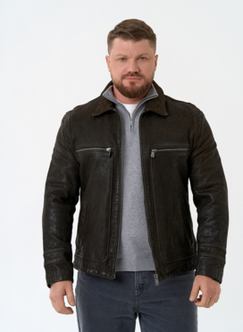 Мужская куртка из натуральной кожи