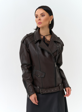 Женская косуха из натуральной кожи