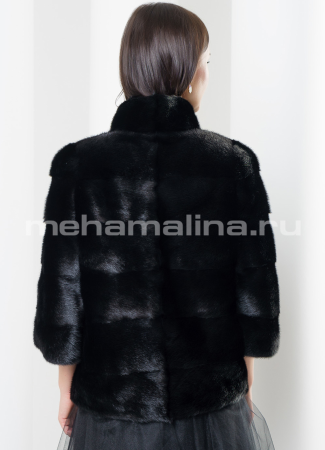фото Шуба из норки укороченная  модель № S-442